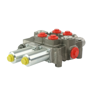 Rozdzielacz hydrauliczny 2 sekcyjny 160L/min sterowany linkami Galtech Q95 z jedną sekcją pływającą