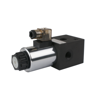 Zawór hydrauliczny sterowany elektrycznie 3-drogowy 3/2 gwinty: 3/8" napięcie: 12V przepływ: 50L/min ciśnienie max: 210bar