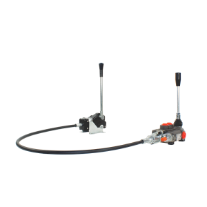 Rozdzielacz hydrauliczny 1 sekcyjny 80L z dźwignią i linką 1,5m