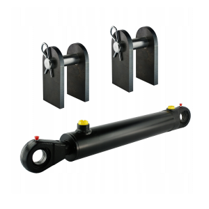 Cylinder siłownik hydrauliczny dwustronnego działania długość: 593mm skok: 250mm CJ2F-80/45/250 z mocowaniem U40