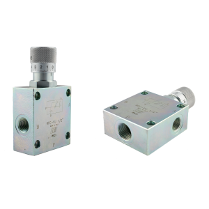 Zawór regulator przepływu RFC-VU 3/4 - 1/2 z pokrętłem ze skalą