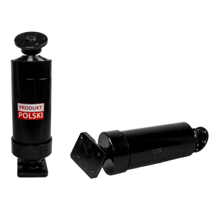 Cylinder siłownik hydrauliczny teleskopowy do przyczepy skok: 1530mm + gniazdo do wspawania