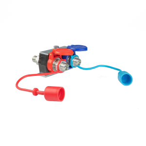 Komplet szybkozłączy hydraulicznych automatycznych EURO ISO M22x1.5 PUSH-PULL dwa gniazda i dwie wtyczki