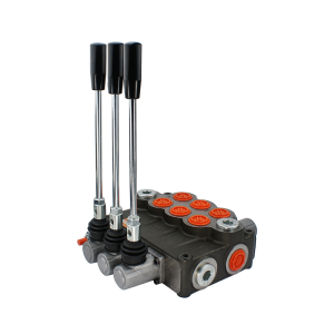 Rozdzielacz hydrauliczny 3 sekcyjny 160L z sekcją z zatrzaskiem do sterowania silnikiem hydrauliczny