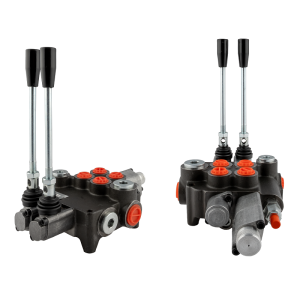 Rozdzielacz hydrauliczny 2 sekcyjny 80L oryginalny do łuparki do drewna