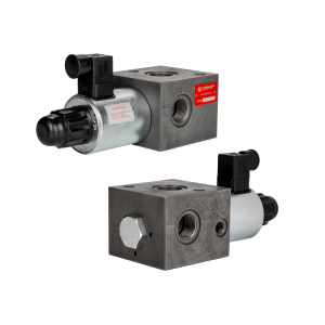 Zawór hydrauliczny sterowany elektrycznie 3-drogowy 3/2 gwinty: 3/4" napięcie: 12V przepływ: 100L/min ciśnienie max: 350bar