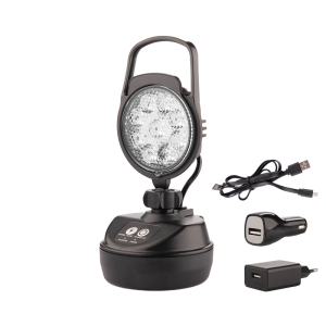 Lampa robocza halogen 9xLED 9W + podłączenie