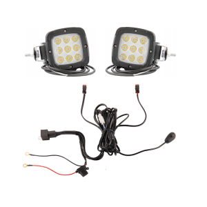 Dwie lampy robocze polska 9xLED 1800 LM 13,5W + podłączenie