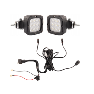 Dwie lampy robocze polskie 9xLED 1800 LM 13,5W + podłączenie