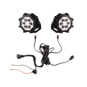 Dwie lampy robocze polskie 6xLED 3000 LM 40W + podłączenie
