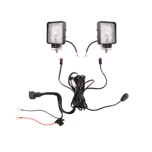 Dwie lampy robocze 5xLED 500 LM 14W + podłączenie
