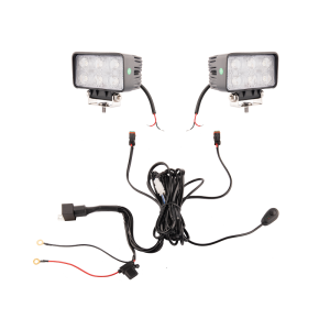 Dwie lampy robocze 6xLED 1100 LM 18W + podłączenie