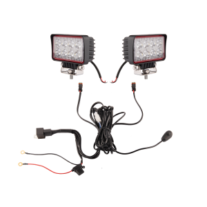 Dwie lampy robocze 8xLED 1826 LM 21W + podłączenie