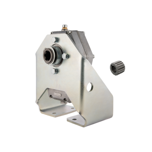 Przekładnia multiplikator przystawka do pomp grupy 2 przełożenie: 1:3.8 moc: 20kW wyposażona w gniazdo WOM  z zatrzaskiem w zestawie ze wspornikiem WC i sprzęgłem