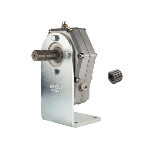 Przekładnia multiplikator przystawka do pomp grupy 2 przełożenie: 1:3.8 moc: 20kW wyposażona w wałek WOM w zestawie ze wspornikiem WL i sprzęgłem