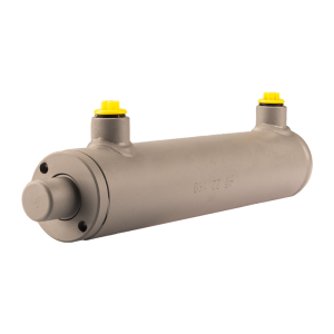 Cylinder siłownik hydrauliczny dwustronnego działania długość: 265mm skok: 160mm 40/22/160 bez uszu