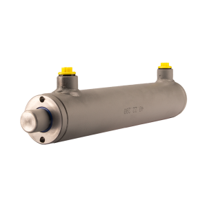 Cylinder siłownik hydrauliczny dwustronnego działania długość: 305mm skok: 200mm 40/22/200 bez uszu