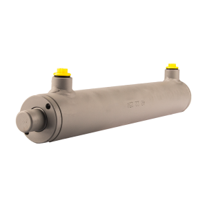 Cylinder siłownik hydrauliczny dwustronnego działania długość: 355mm skok: 250mm 40/22/250 bez uszu