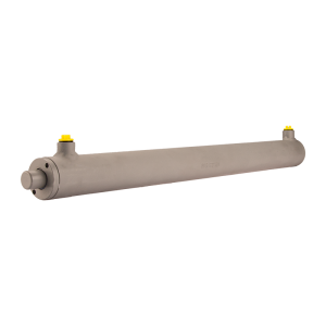 Cylinder siłownik hydrauliczny dwustronnego działania długość: 605mm skok: 500mm 40/22/500 bez uszu
