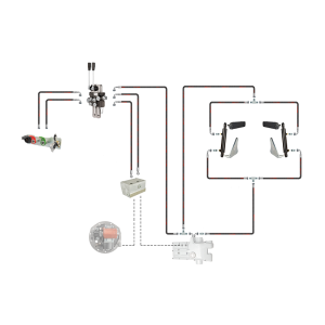 Hydraulika C-360 rozdzielacz 2 sek adapter siłowniki wspomagające podnośnik
