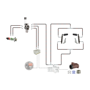 Hydraulika C-360 rozdzielacz 2 sek adapter siłowniki wspomagające podnośnik