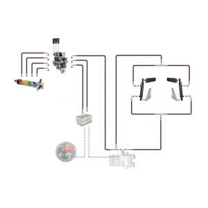 Hydraulika C-360 rozdzielacz 3 sek adapter siłowniki wspomagające podnośnik