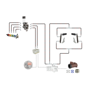 Hydraulika C-360 rozdzielacz 3 sek adapter siłowniki i cylinder podnośnika