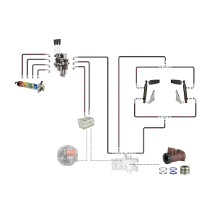 Hydraulika C-360 rozdzielacz 3 sek adapter siłowniki i cylinder podnośnika