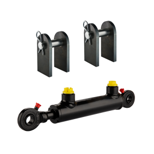 Cylinder siłownik hydrauliczny dwustronnego działania z mocowaniem długość: 267mm skok: 100mm CJ2F-25/16/100 U15S