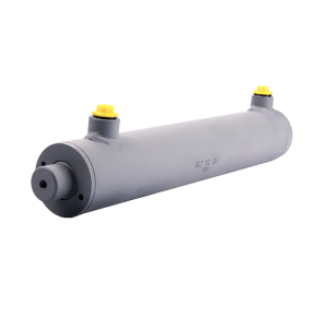 Cylinder siłownik hydrauliczny dwustronnego działania długość: 380mm skok: 250mm 50/28/250 bez uszu