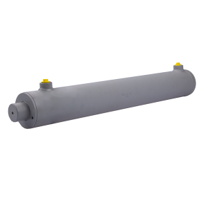 Cylinder siłownik hydrauliczny dwustronnego działania długość: 680mm skok: 500mm 80/45/500 bez uszu