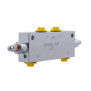 Zawór hamujący bliźniaczy BHB08-108G1/2 blokada siłownika dwustronnego działania gwinty: 3/8" przepływ: 60L/min ciśnienie max: 350bar