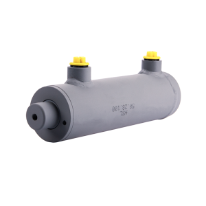 Cylinder siłownik hydrauliczny dwustronnego działania długość: 230mm skok: 100mm 50/28/100 bez uszu