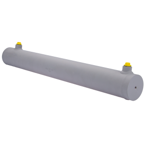 Cylinder siłownik hydrauliczny dwustronnego działania długość: 660mm skok: 500mm 63/36/500 bez uszu