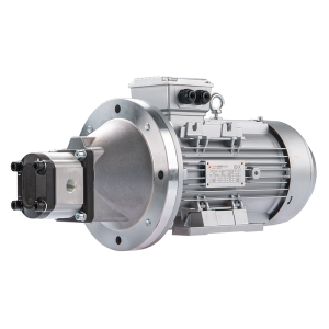 Pompa hydrauliczna zębata prawa 6L + silnik elektryczny 3-fazowy IE3 400V 2,2kW 20MPa