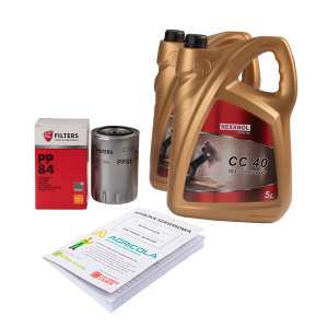 Filtr oleju silnika PP84 PP-8.4 do ciągnika Ursus C-330 C-360 + olej silnikowy NEXANOL CC 40 10L + książka serwisowa