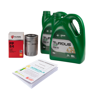 Filtr oleju silnika PP84 PP-8.4 do ciągnika Ursus C-330 C-360 + olej silnikowy TURDUS 15W40 10L + książka serwisowa