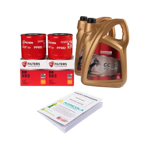 Zestaw filtrów do ciągnika Ursus U912/914 U1012/1014 Filtry oleju silnika + olej silnikowy NEXANOL CC 40 10L + książka serwisowa