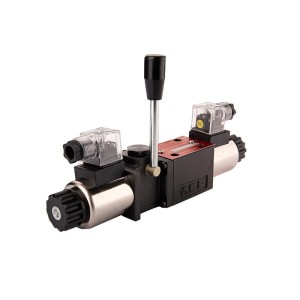 Rozdzielacz hydrauliczny płytowy typu Cetop 3 NG6 sterowany ręcznie lub elektrycznie 12V suwak 3 -pozycyjny