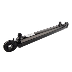Cylinder siłownik hydrauliczny dwustronnego działania kompletny z uszami na łożyskach wahliwych długość: 564mm skok: 350mm CJ2F 50/30/350