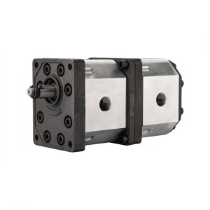 Pompa hydrauliczna zębata prawa 2-sekcyjna grupy 3 objętość: 33/33 cm3/obr wydajność (1500obr): 50/50 L/min