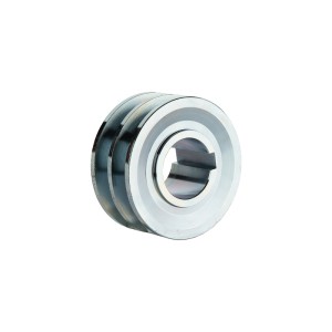 Koło pasowe podwójne na dwa paski szajba 2x17 FI 100/42mm wpust 12mm