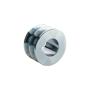 Koło pasowe podwójne na dwa paski szajba 2x13 FI 80/38mm wpust 10mm