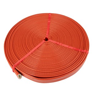Rękaw ogniowy na przewody I węże osłona termiczna z powłoką silikonową 259mm 1m