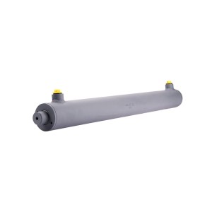 Cylinder siłownik hydrauliczny dwustronnego działania długość: 490mm skok: 350mm 50/30/350 bez uszu