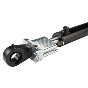 Cylinder siłownik hydrauliczny dwustronnego działania długość: 402mm skok: 120mm CJ2F-63/36/120 U35W w zestawie z ogranicznikiem skoku