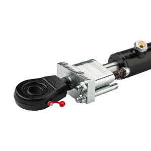 Cylinder siłownik hydrauliczny jednostronnego działania długość: 430mm skok: 200mm CJ2F-50/28/200 L:430 w zestawie z ogranicznikiem skoku