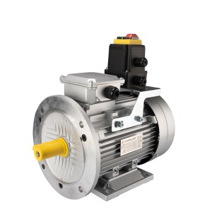 Silnik elektryczny 3-fazowy 400V typu B35 G90L moc: 1,5kW obroty: 1400 obr/min wałek: 24mm z kołnierzem w zestawie wyłącznik KOA 1T + wyłącznik