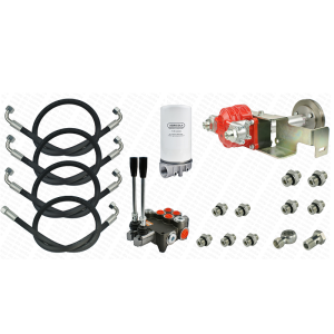 Hydraulika zewnętrzna do Ursusa C-360 pompa 32cm3 z napedem z wału. W zestawie z rozdzielaczem, filtrem i przewodami. Podłączenie do zbiornika skrzyni biegów.