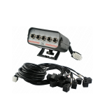 Panel sterujący na 5 przycisków z przewodami i wtyczkami do rozdzielacza hydraulicznego 24V